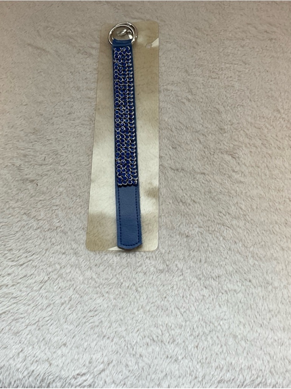 Blue Crystal Accent Women's Bracelet Wrist Strap